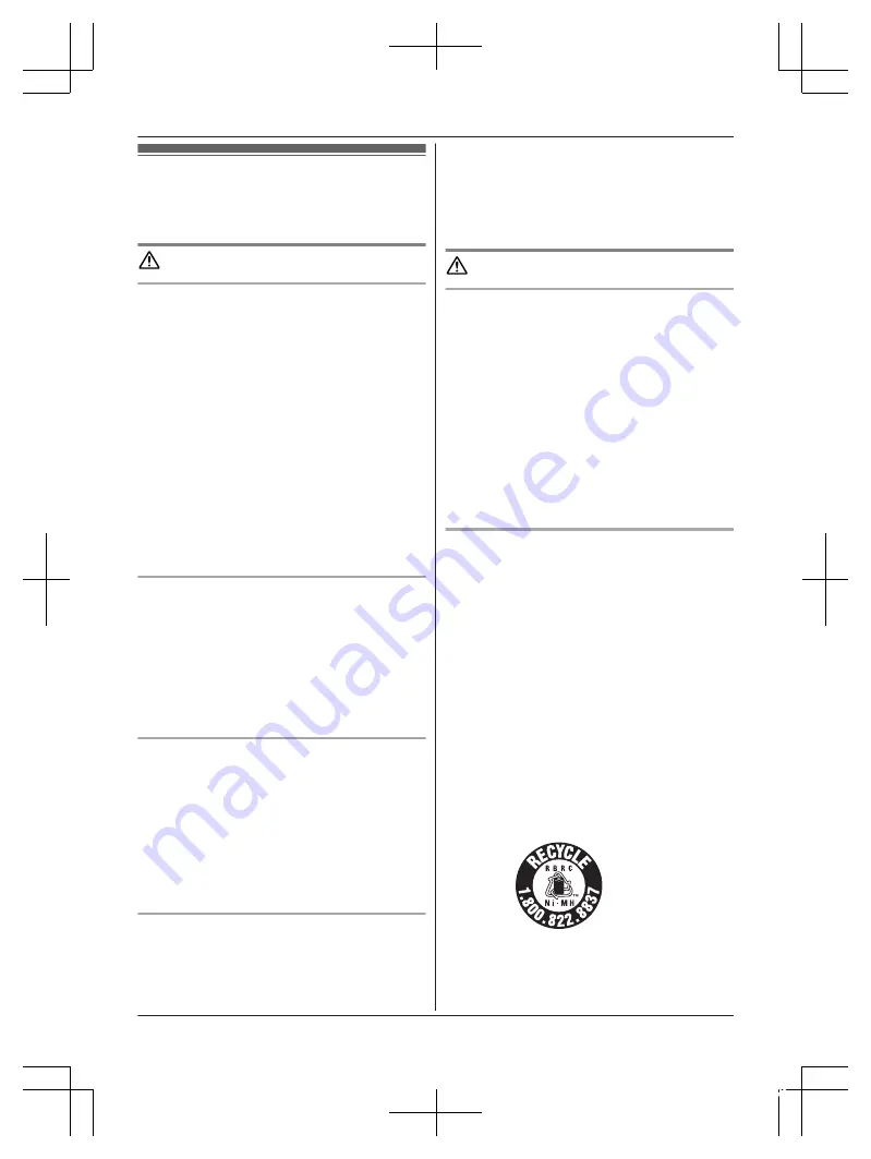 Panasonic KX-TG9581 Operating Instructions Manual Download Page 7