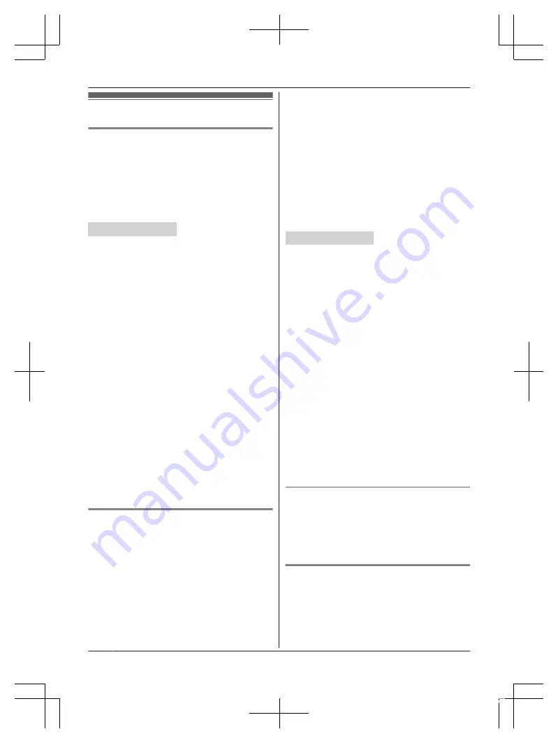 Panasonic KX-TG9581 Operating Instructions Manual Download Page 20