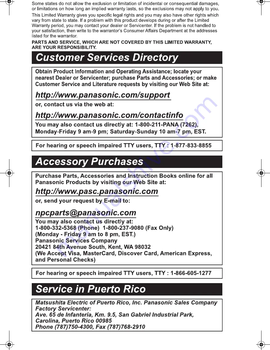 Panasonic KX-TGA520 - 5.8 GHz FHSS Cordless Expansion Handset Installation Manual Download Page 12