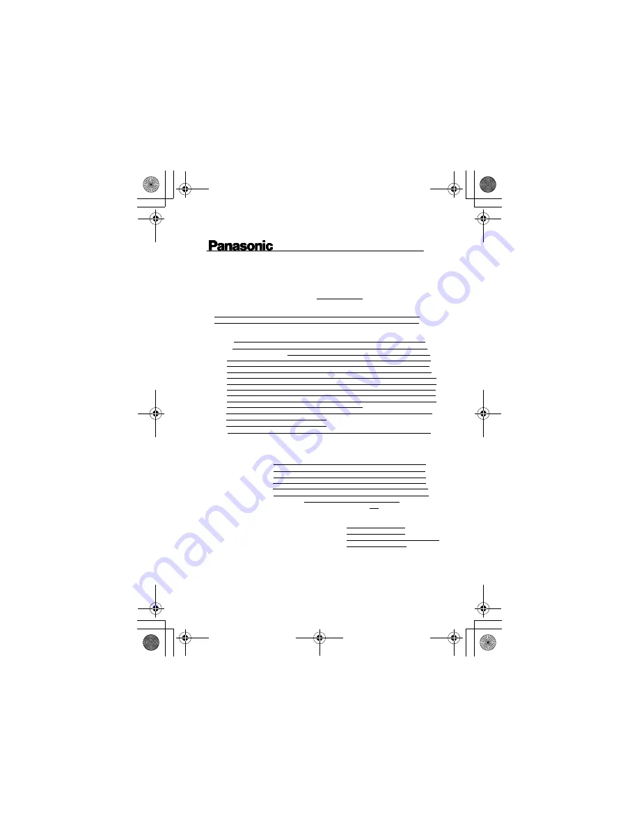 Panasonic KX-TGA661 Installation Manual Download Page 70