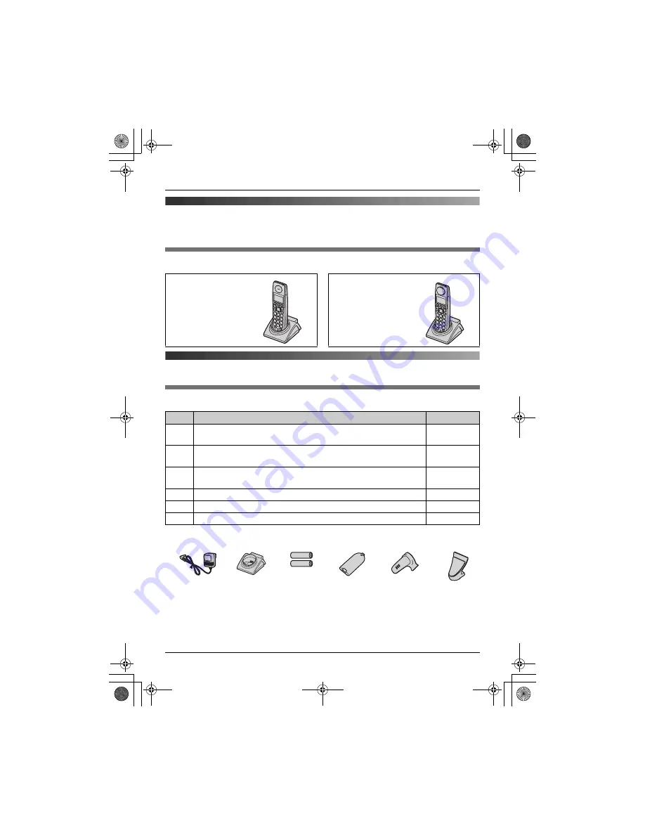 Panasonic KX-TGA715EX Скачать руководство пользователя страница 3