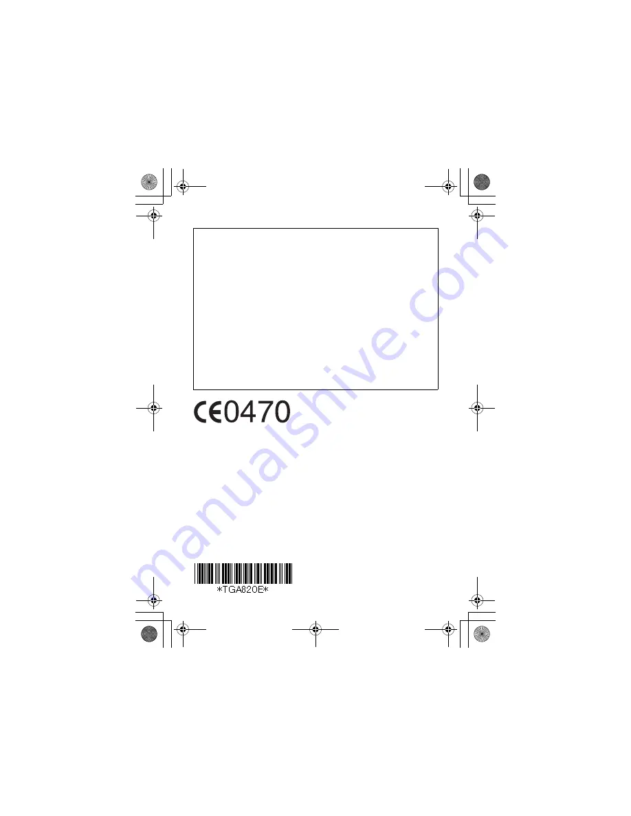 Panasonic KX-TGA820E Installation Manual Download Page 8