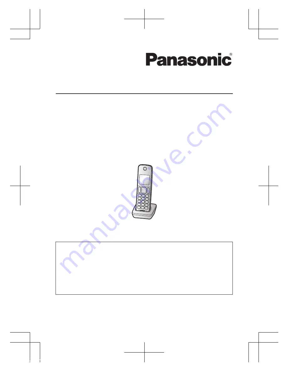 Panasonic KX-TGDA30EX Installation Manual Download Page 25