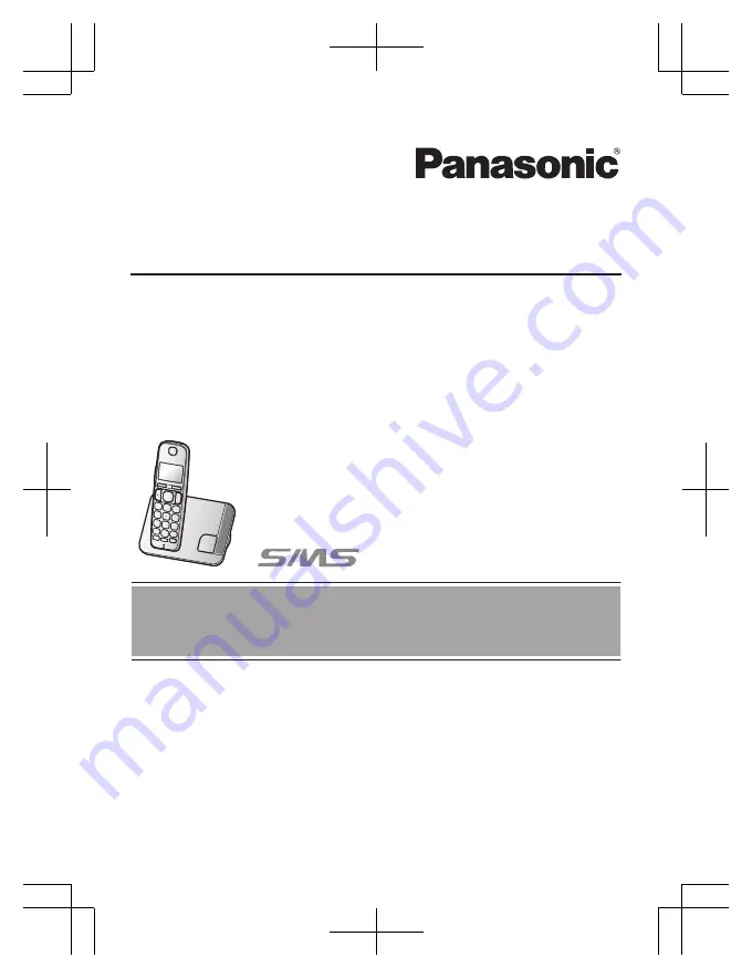 Panasonic KX-TGE210FX Скачать руководство пользователя страница 1