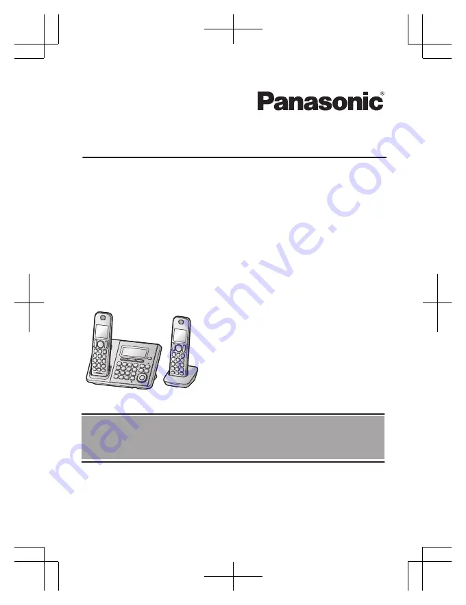 Panasonic KX-TGF342C Скачать руководство пользователя страница 1