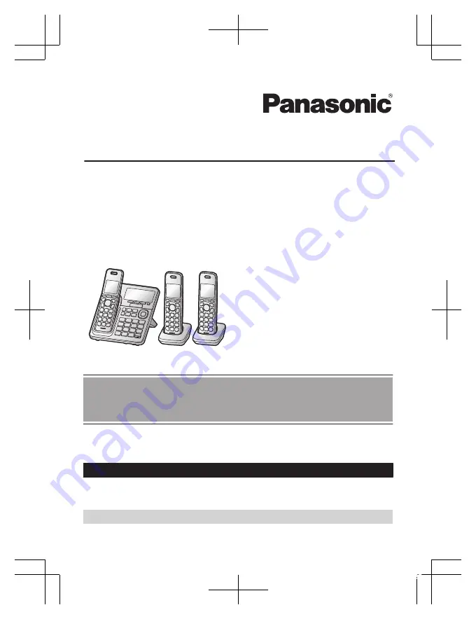 Panasonic KX-TGF740 Скачать руководство пользователя страница 1