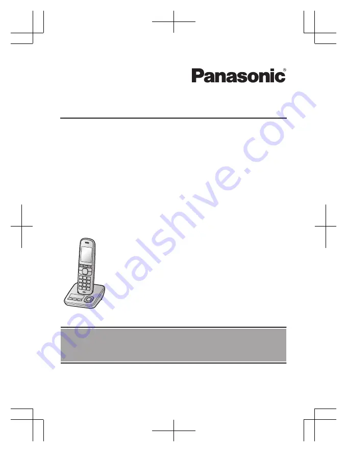 Panasonic KX-TGH720E Скачать руководство пользователя страница 1