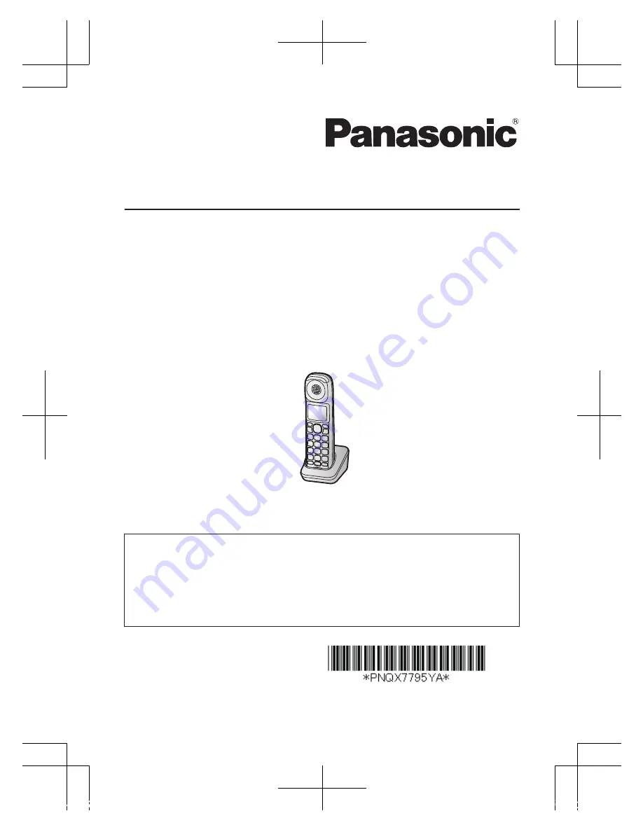 Panasonic KX-TGMA44 Installation Manual Download Page 1