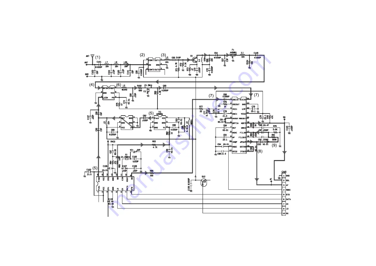 Panasonic KX-TR320EXF Service Manual Download Page 46