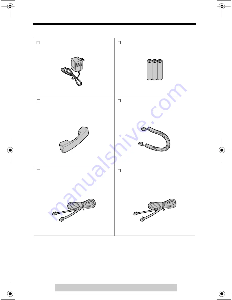 Panasonic KX-TS3282B Operating Instructions Manual Download Page 3