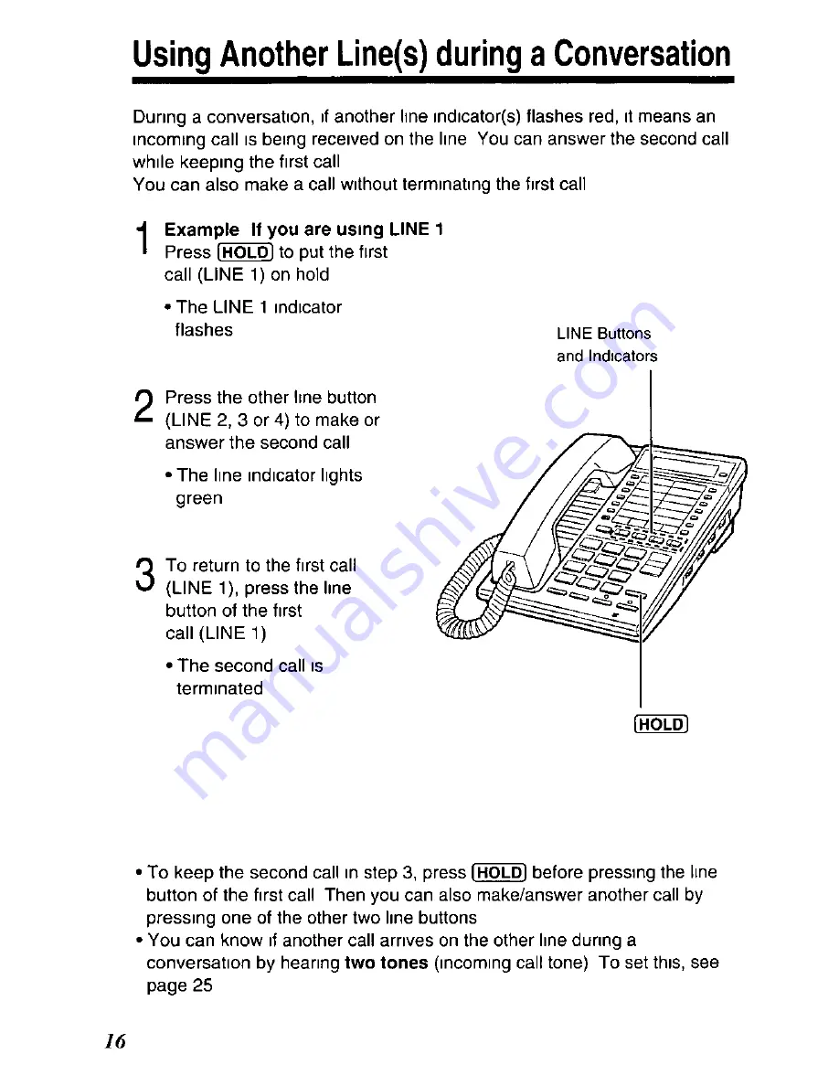 Panasonic KX-TS400-W Скачать руководство пользователя страница 16