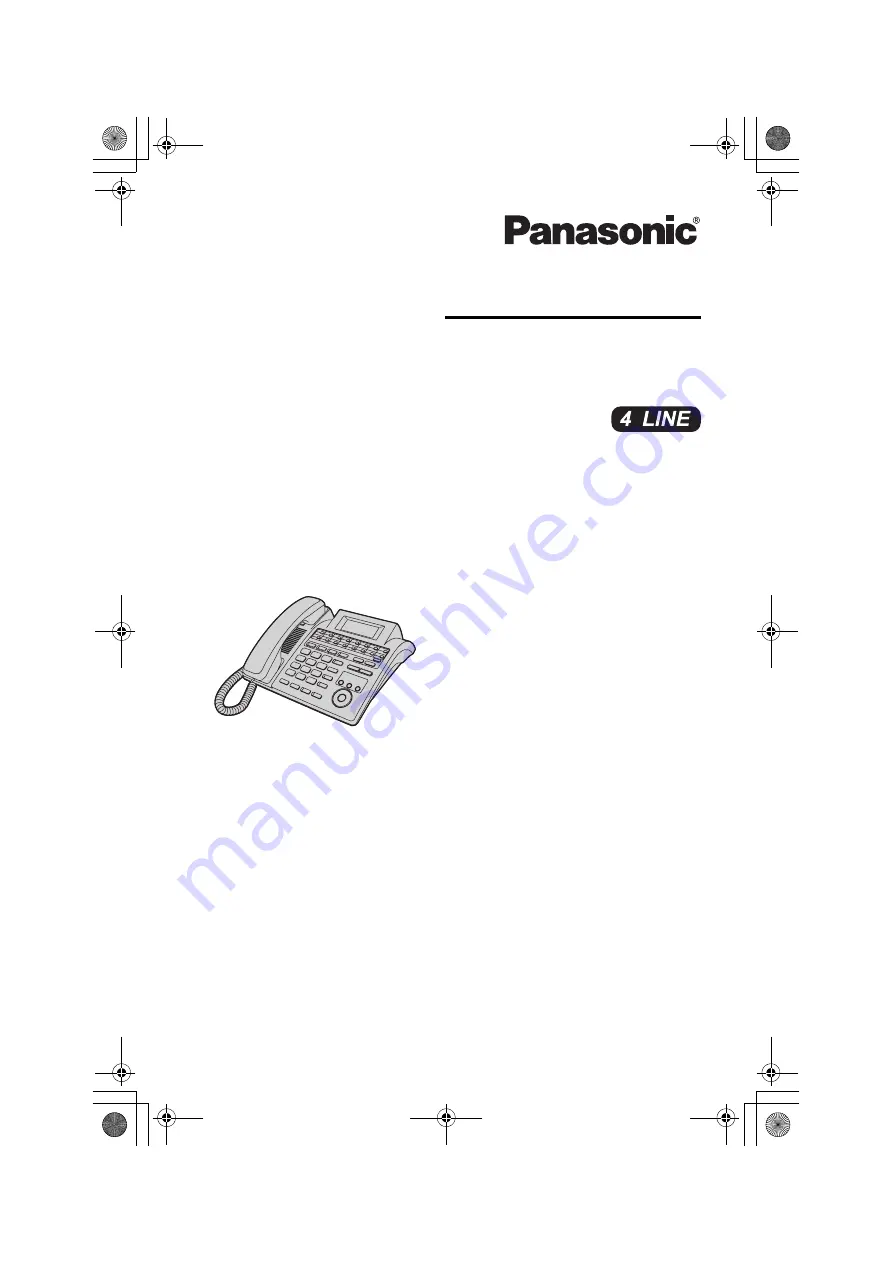 Panasonic KX-TS4200 Operating Instructions Manual Download Page 1