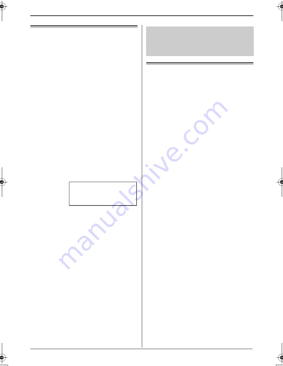 Panasonic KX-TS620FX Operating Instructions Manual Download Page 20