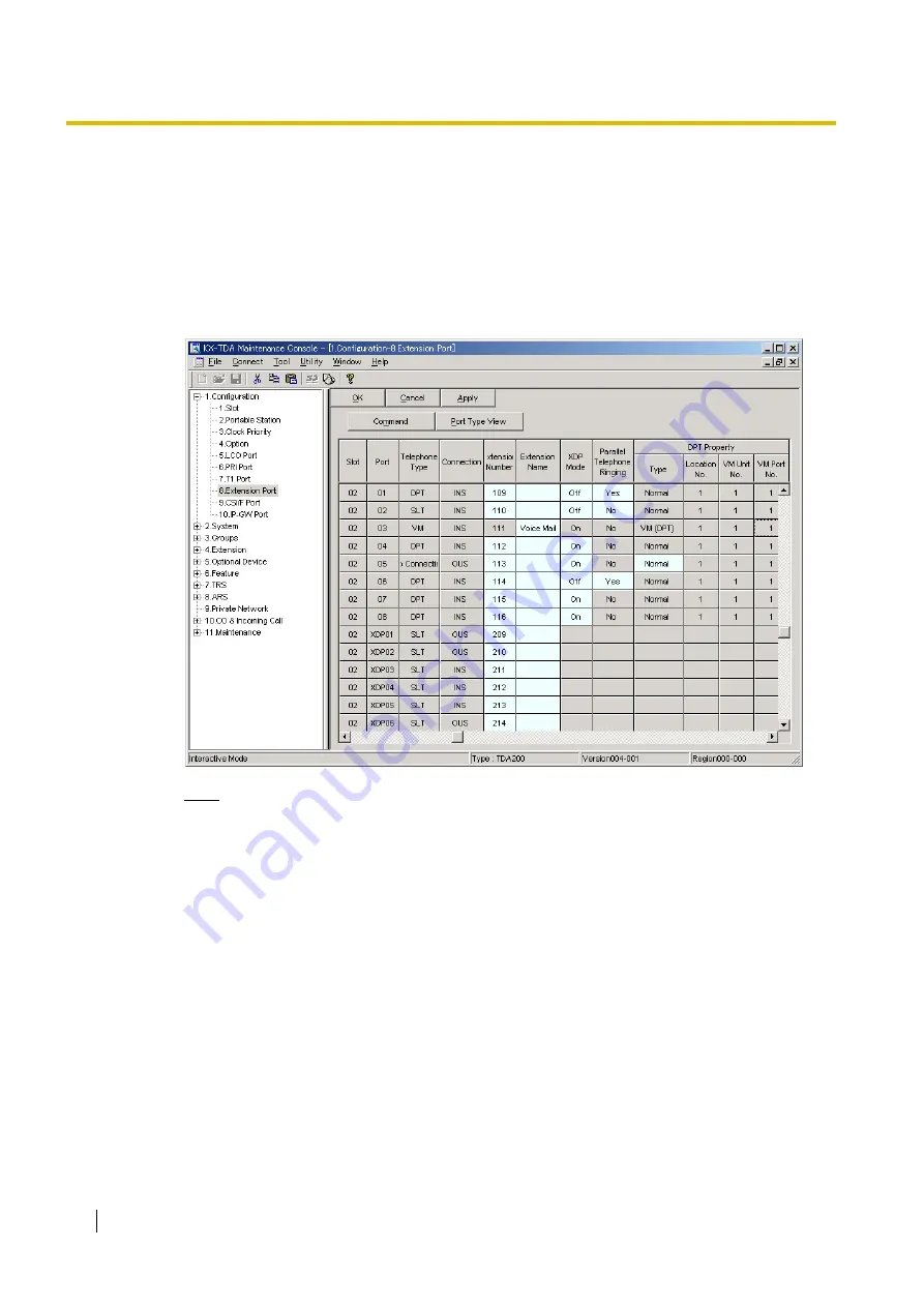 Panasonic KX-TVM200 Installation Manual Download Page 94