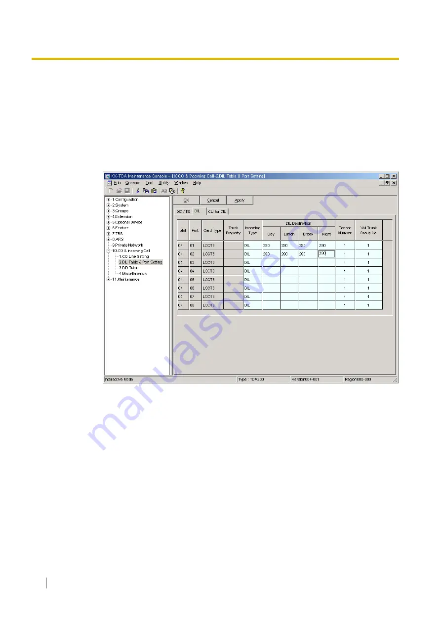 Panasonic KX-TVM200 Installation Manual Download Page 100