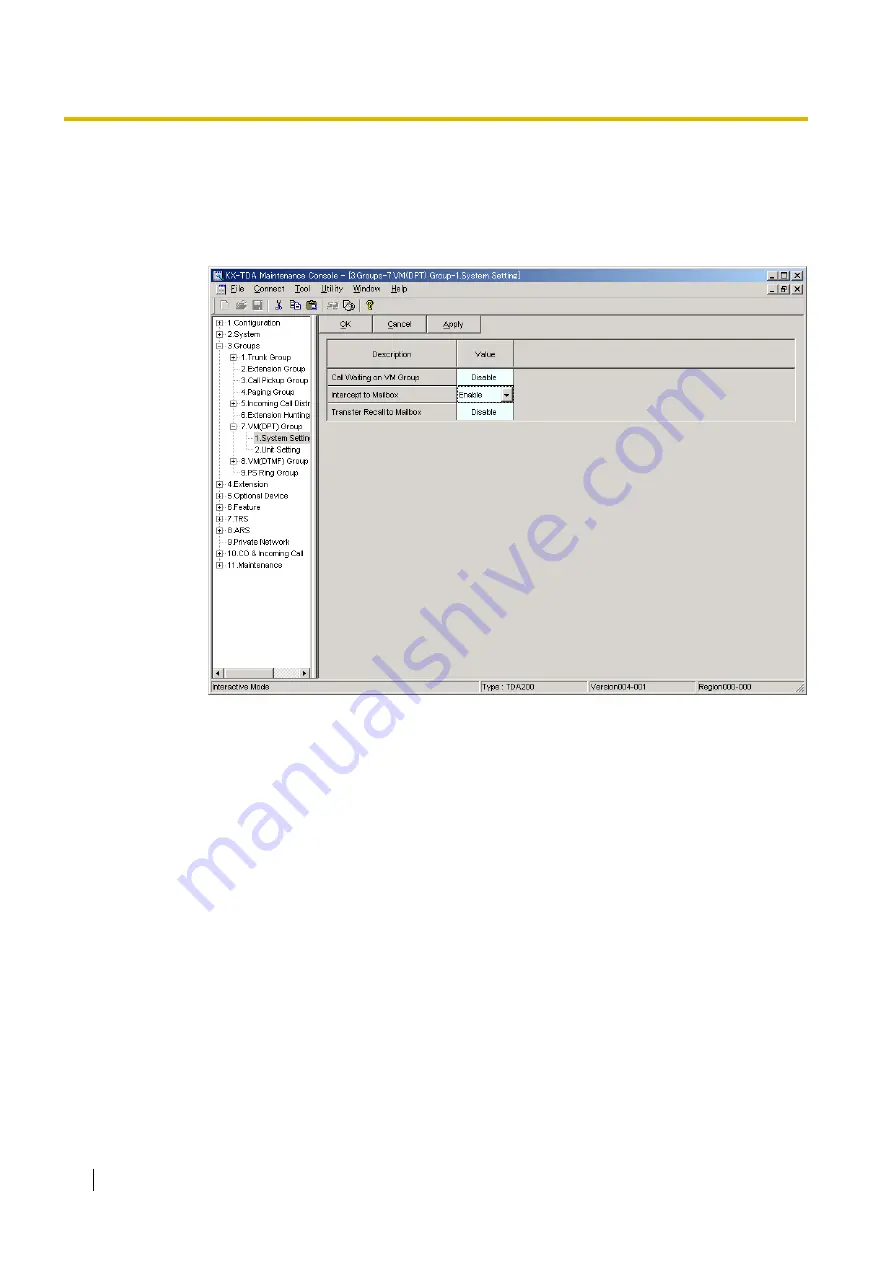 Panasonic KX-TVM200 Installation Manual Download Page 102