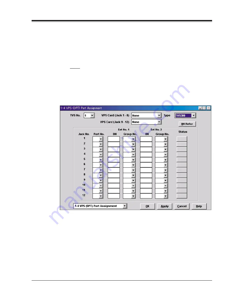 Panasonic KX-TVS120 Installation Manual Download Page 97