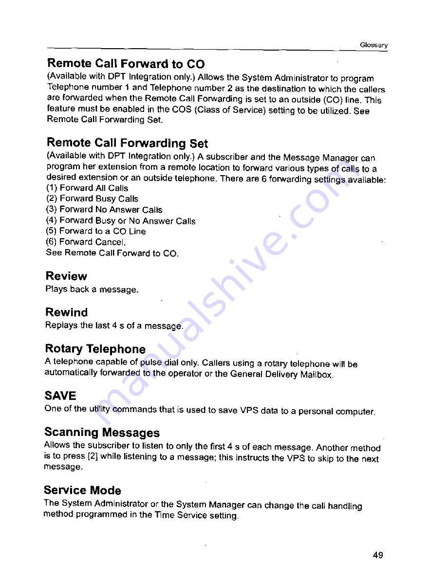 Panasonic KX-TVS90 User Manual Download Page 49