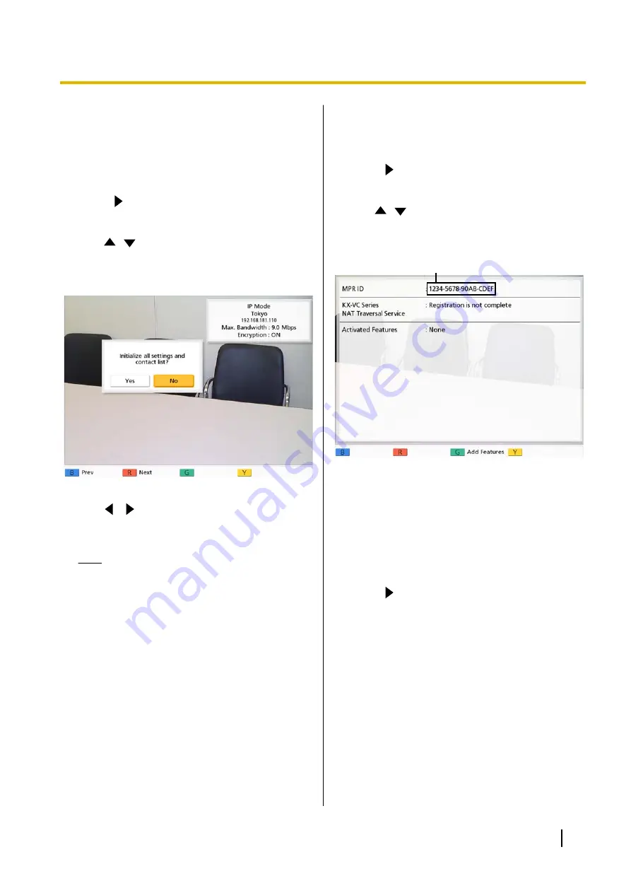 Panasonic KX-VC500 Operating Manual Download Page 101