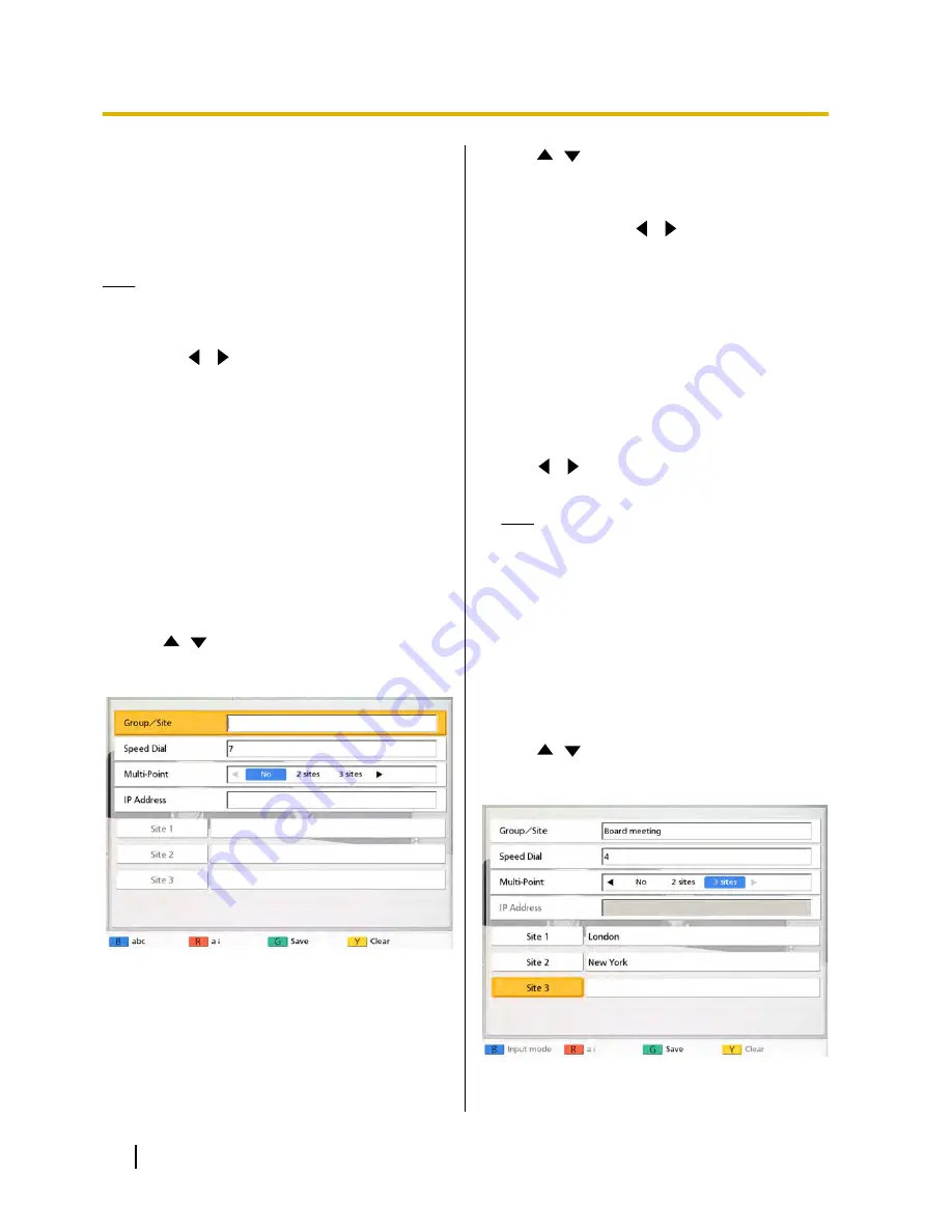 Panasonic KX-VC500 User Manual Download Page 58