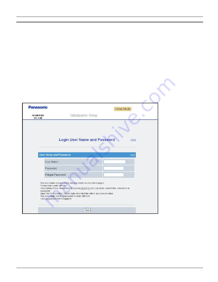 Panasonic KX WP1050 Operating Instructions Manual Download Page 38