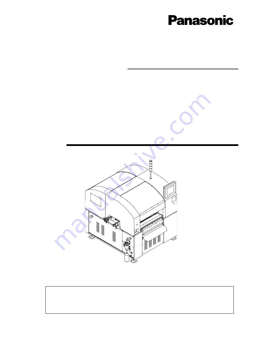 Panasonic KXF-4T3C Operating Instructions Manual Download Page 1