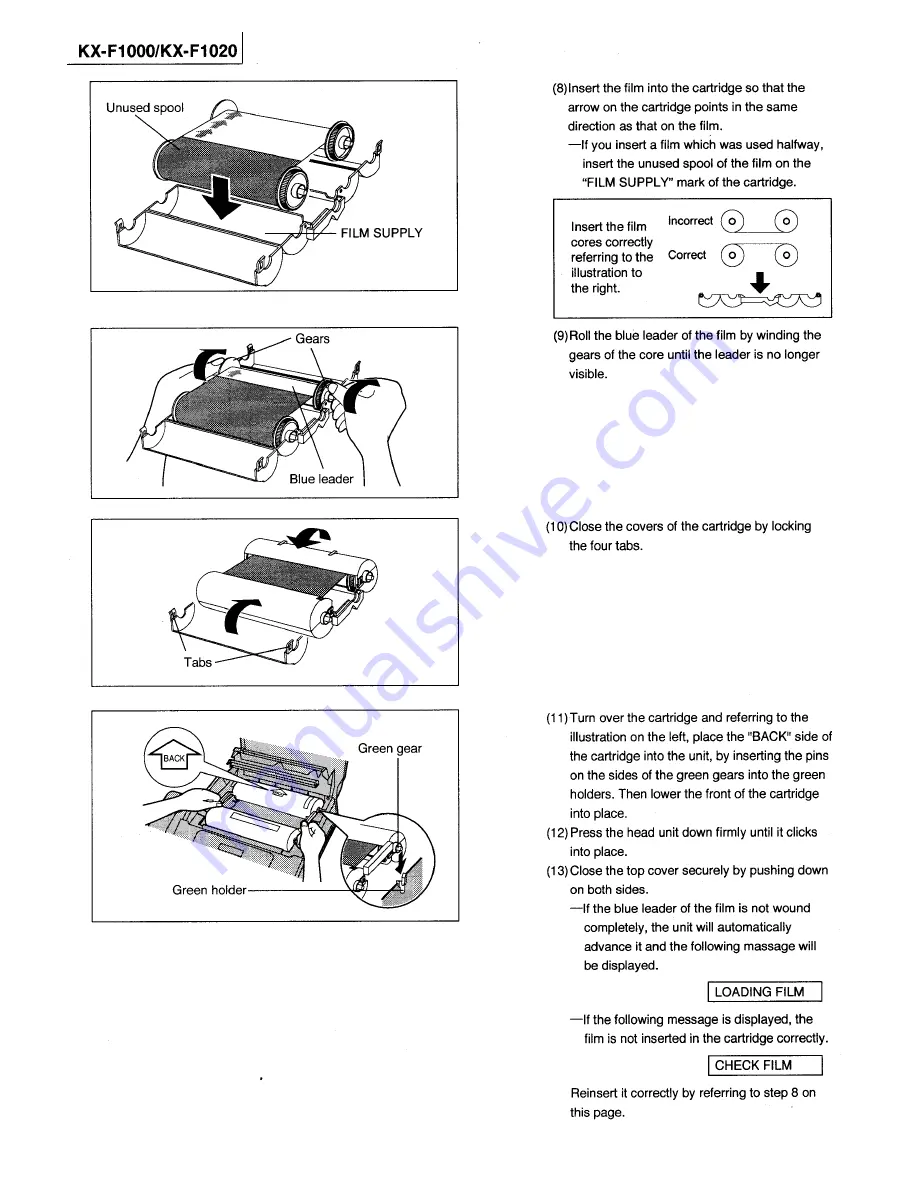 Panasonic KXF1000 - FAX Service Manual Download Page 5