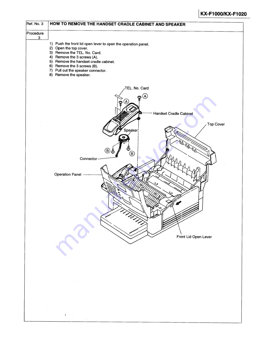 Panasonic KXF1000 - FAX Скачать руководство пользователя страница 23