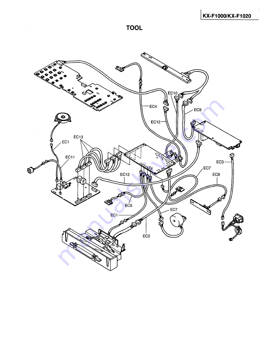 Panasonic KXF1000 - FAX Service Manual Download Page 64