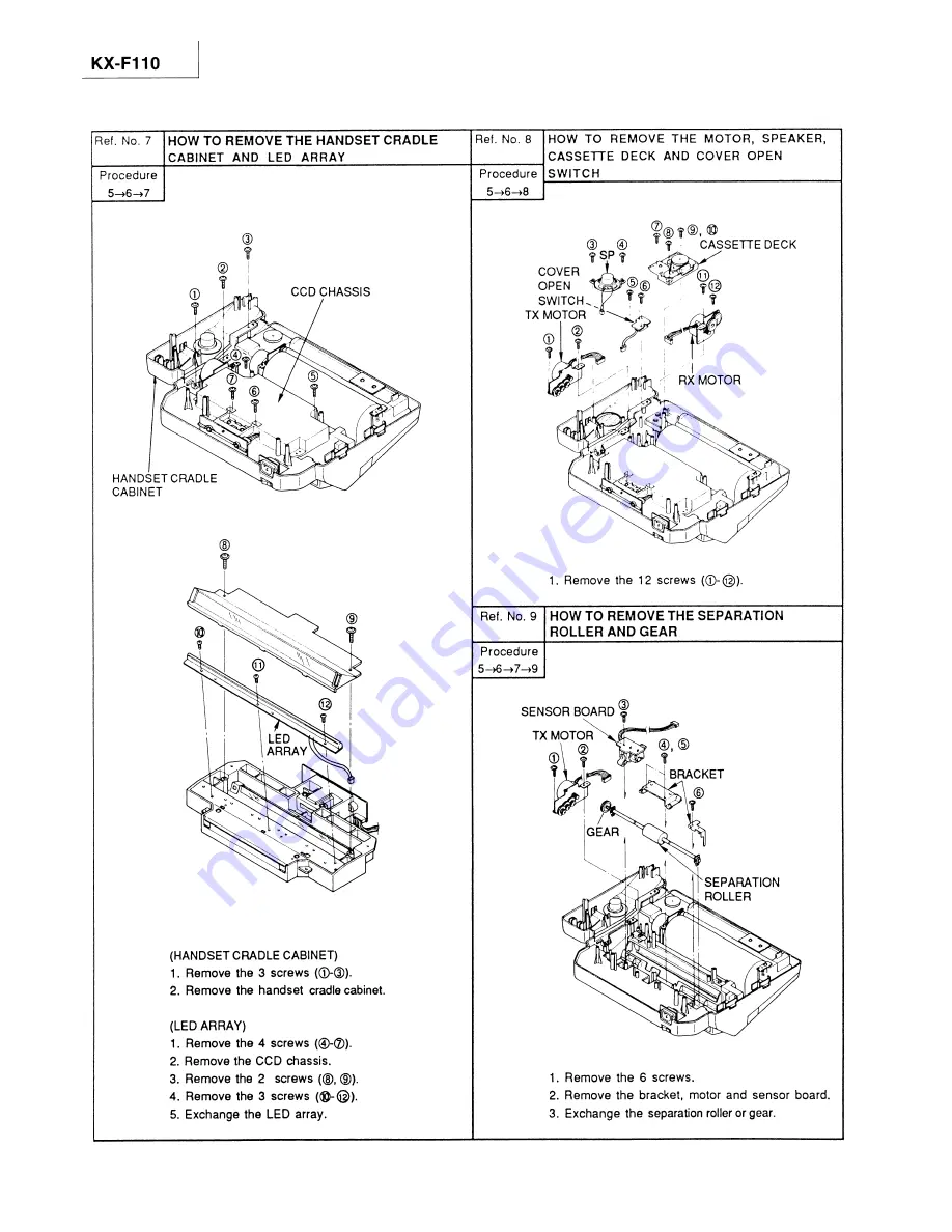 Panasonic KXF110 - CONSUMER FACSIMILE Скачать руководство пользователя страница 13