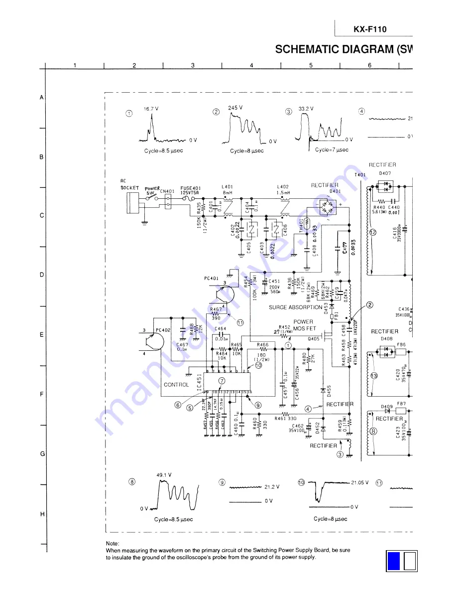 Panasonic KXF110 - CONSUMER FACSIMILE Скачать руководство пользователя страница 46