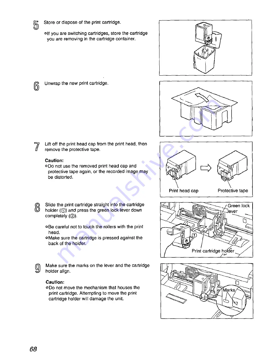 Panasonic KXF1600 - MFD FAX PRINTER Operating Instructions Manual Download Page 68