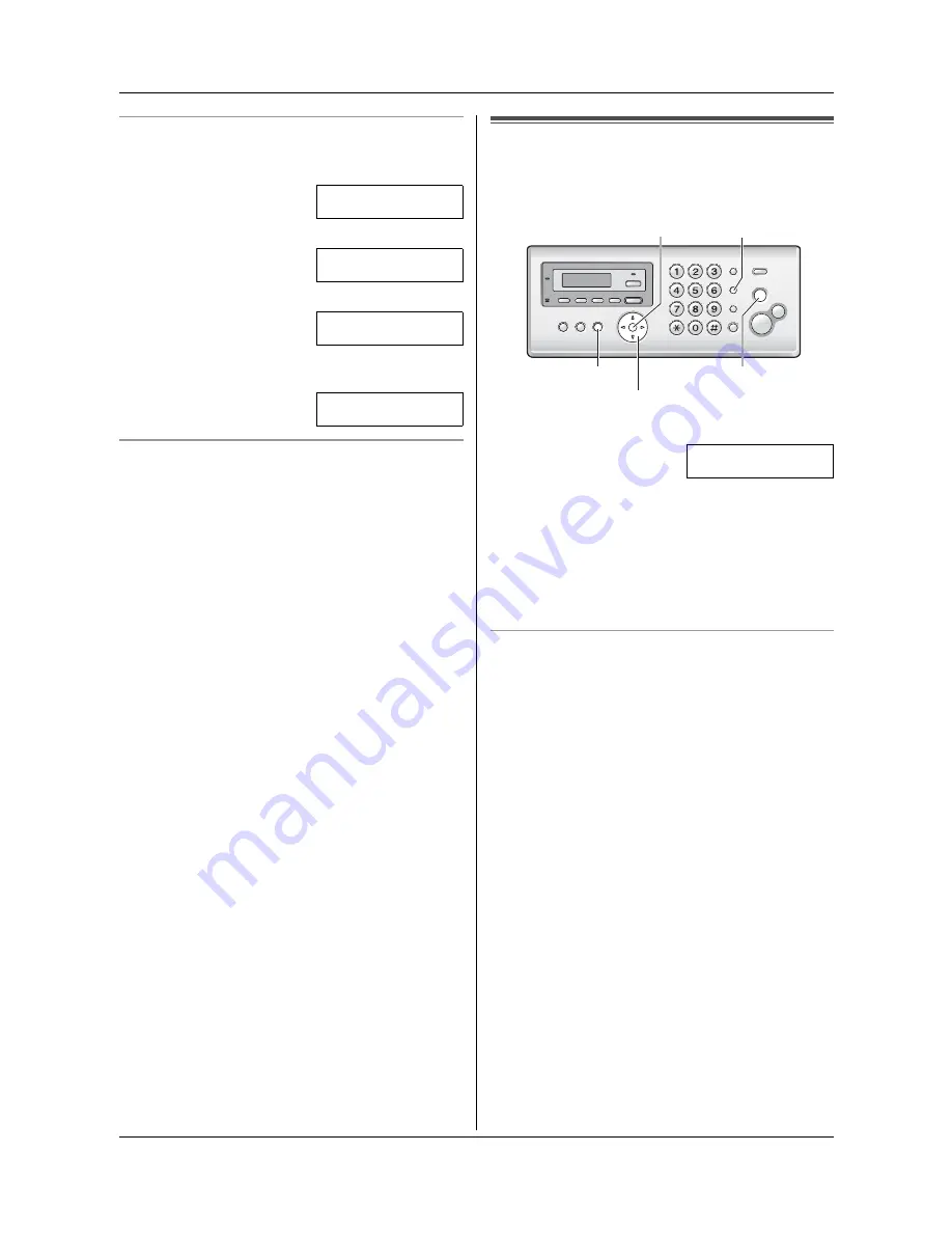 Panasonic KXFG2451 - B/W Thermal Transfer Operating Instructions Manual Download Page 19