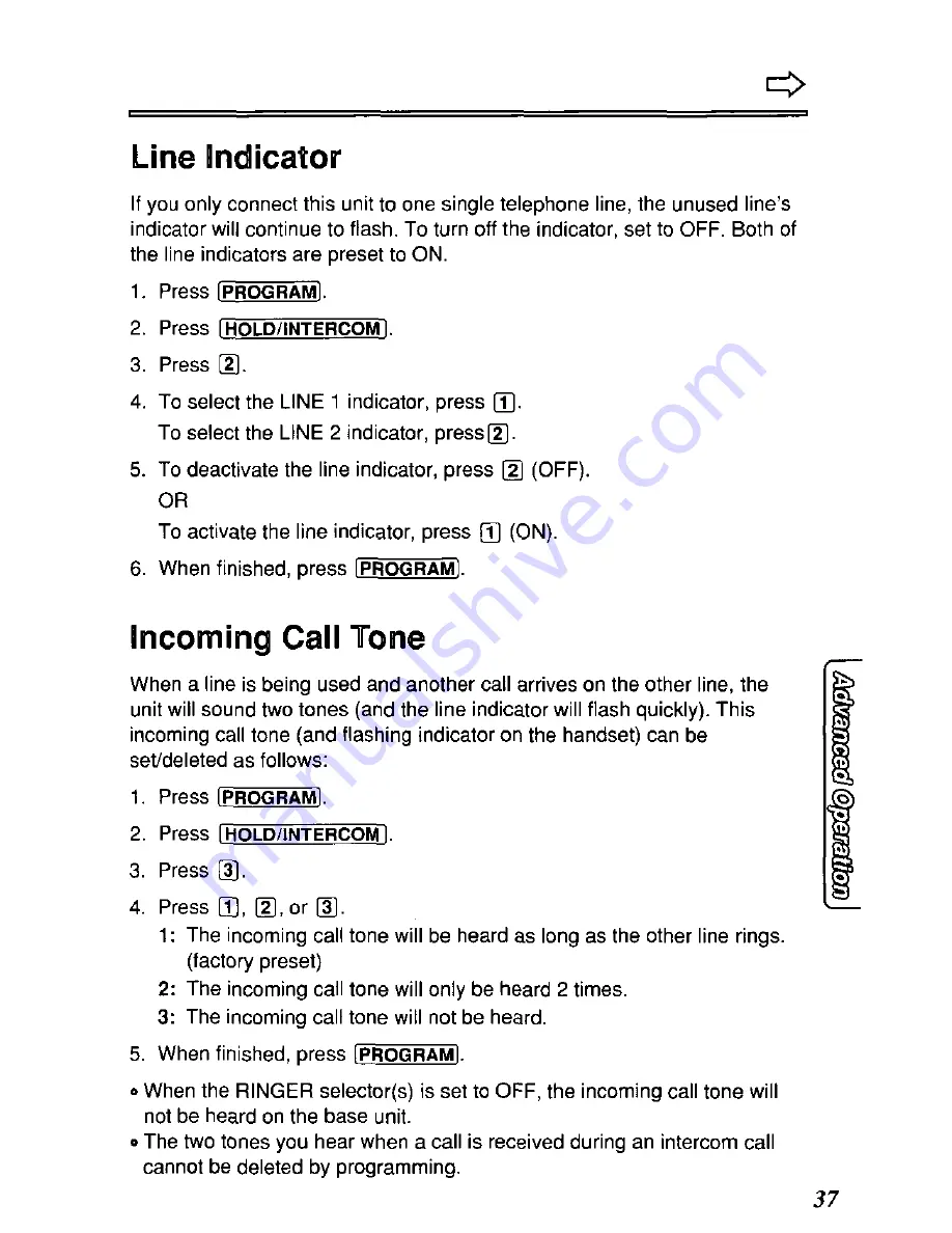 Panasonic KXTC935B - CORDLESS 900 ANALOG User Manual Download Page 37