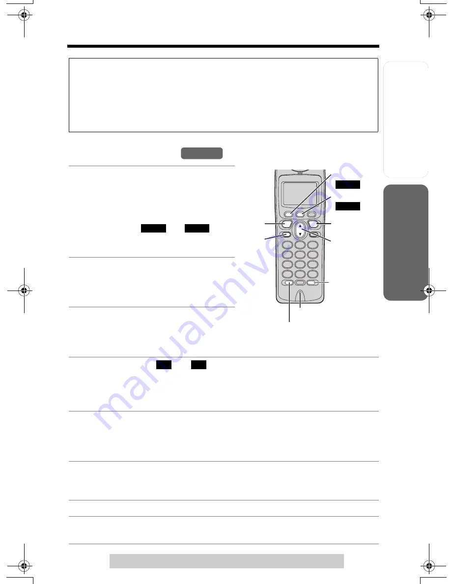 Panasonic KXTG6500B - 2LINE 5.8G MULTI H/S Operating Instructions Manual Download Page 33