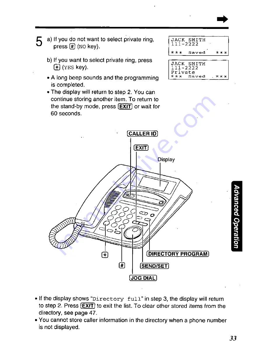 Panasonic KXTSC50B - PHONE/ANSWER MACHINE Скачать руководство пользователя страница 33