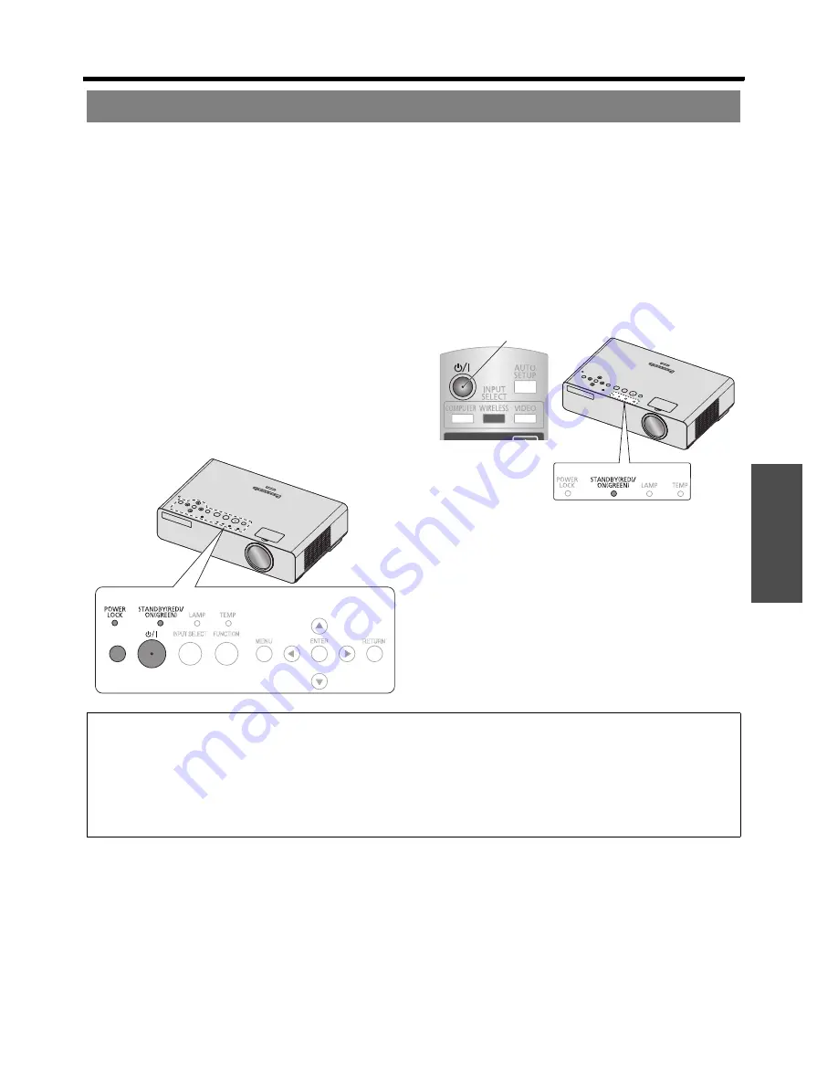 Panasonic LB80U - XGA LCD Projector Operating Instructions Manual Download Page 19