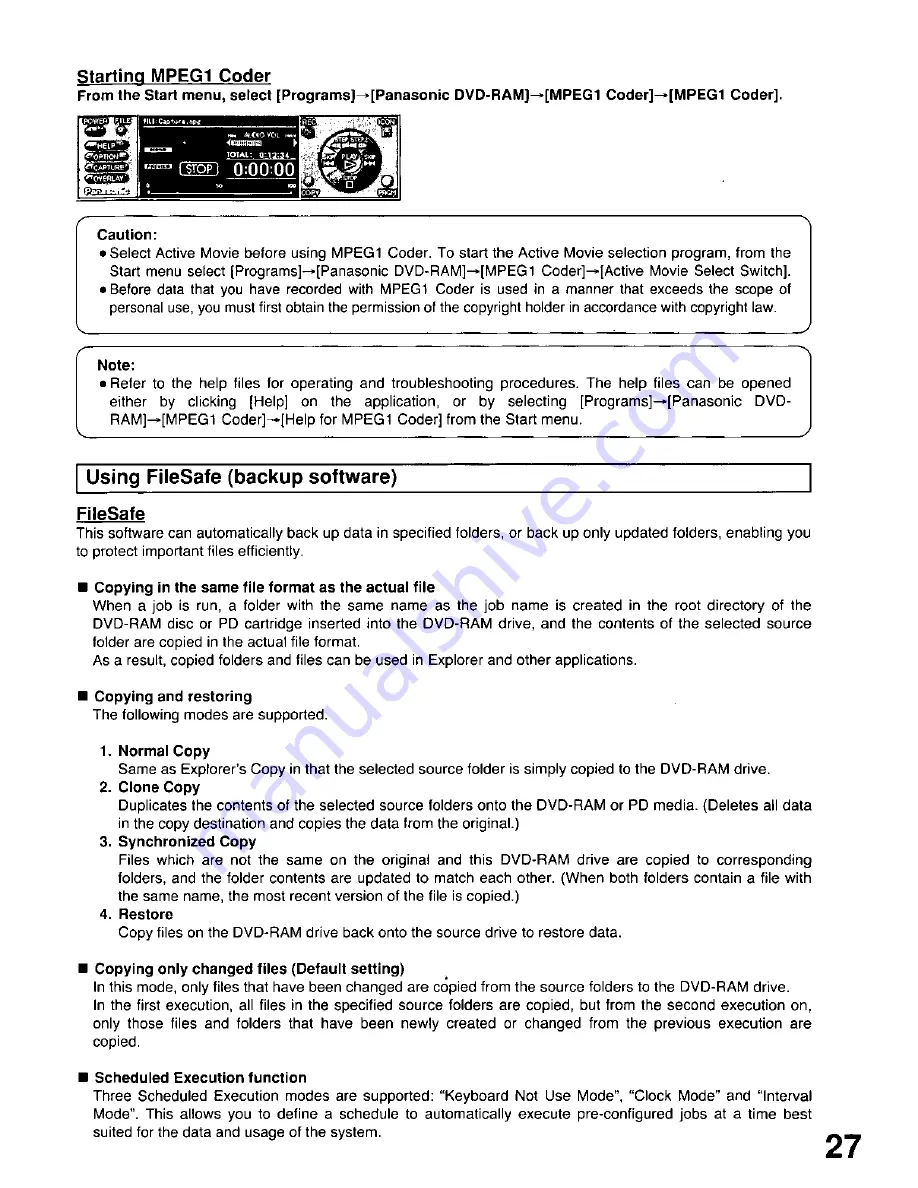 Panasonic LF-D102U Operating Instructions Manual Download Page 29