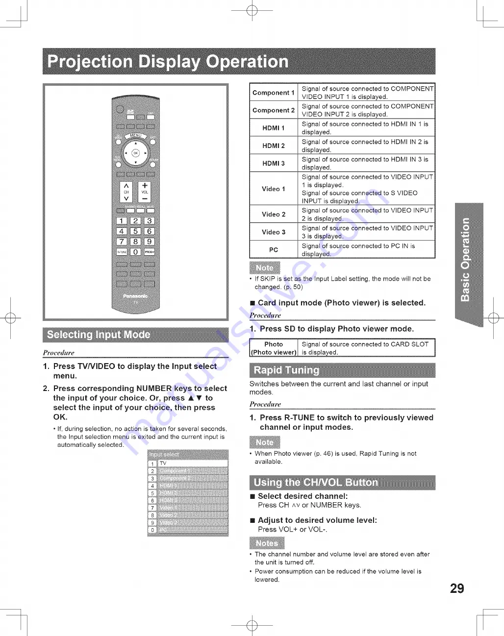 Panasonic LIFI PT-50LCZ7 Operating Instructions Manual Download Page 29