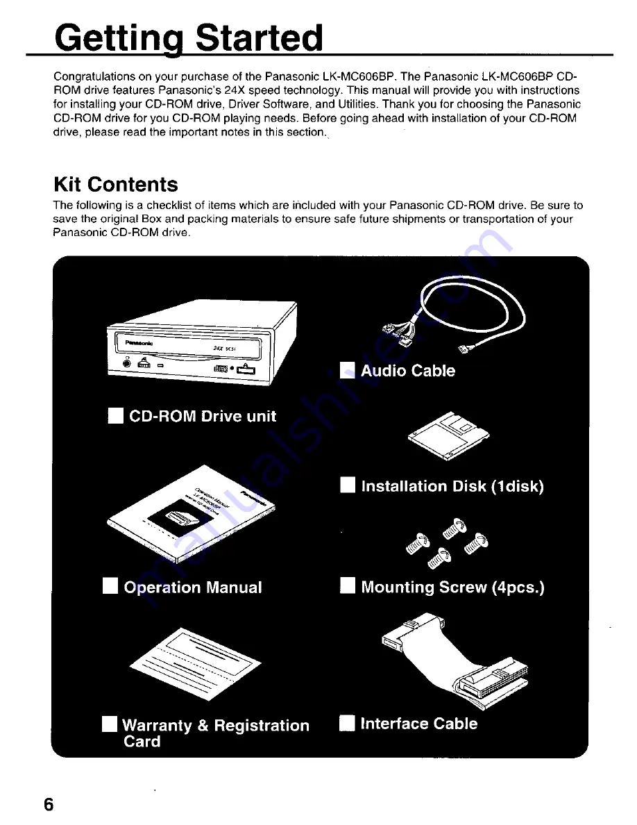 Panasonic LK-MC606BP Скачать руководство пользователя страница 6