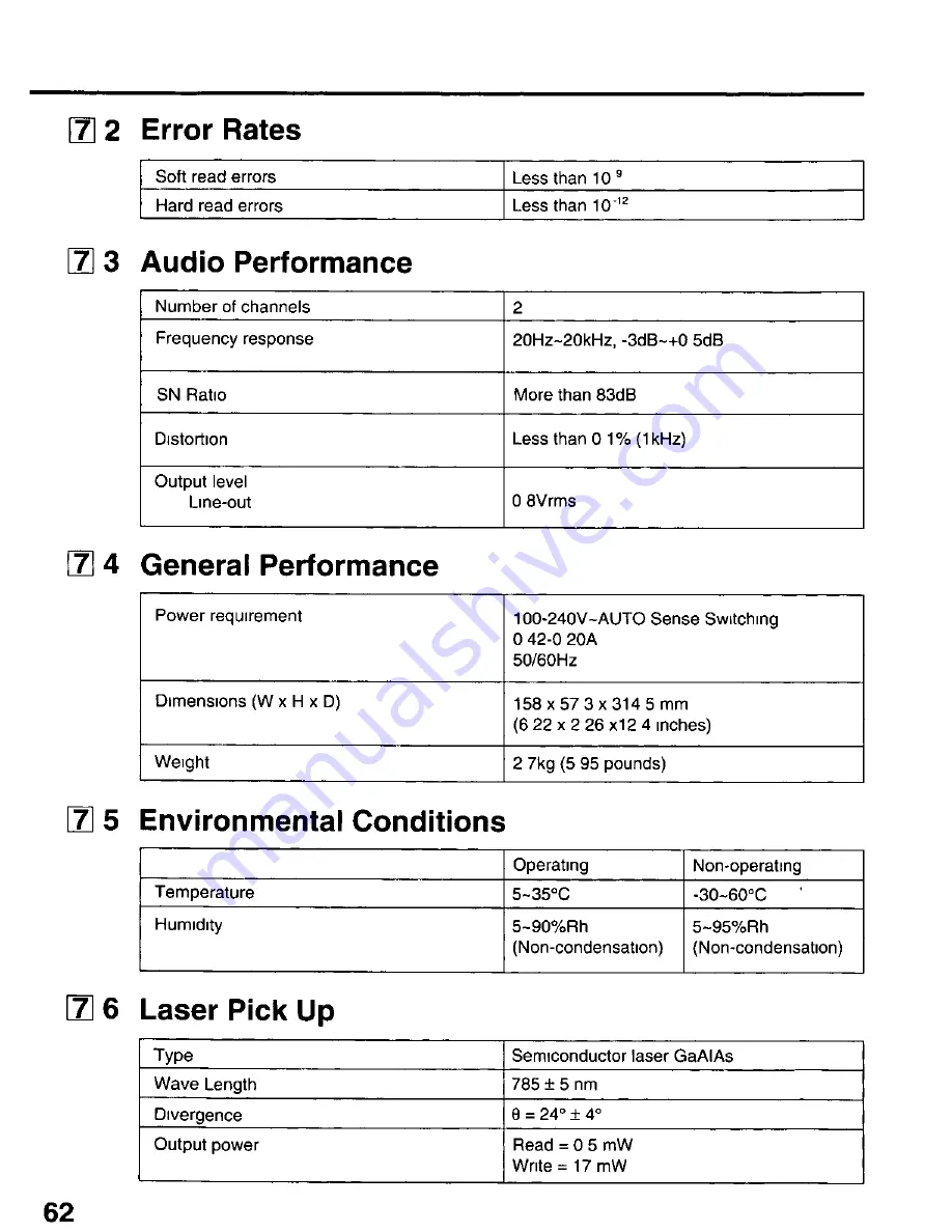 Panasonic LK-MW602SK Operation Manual Download Page 62