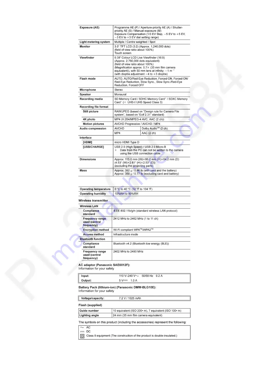 Panasonic Lumix DC-LX100M2EB Service Manual Download Page 15