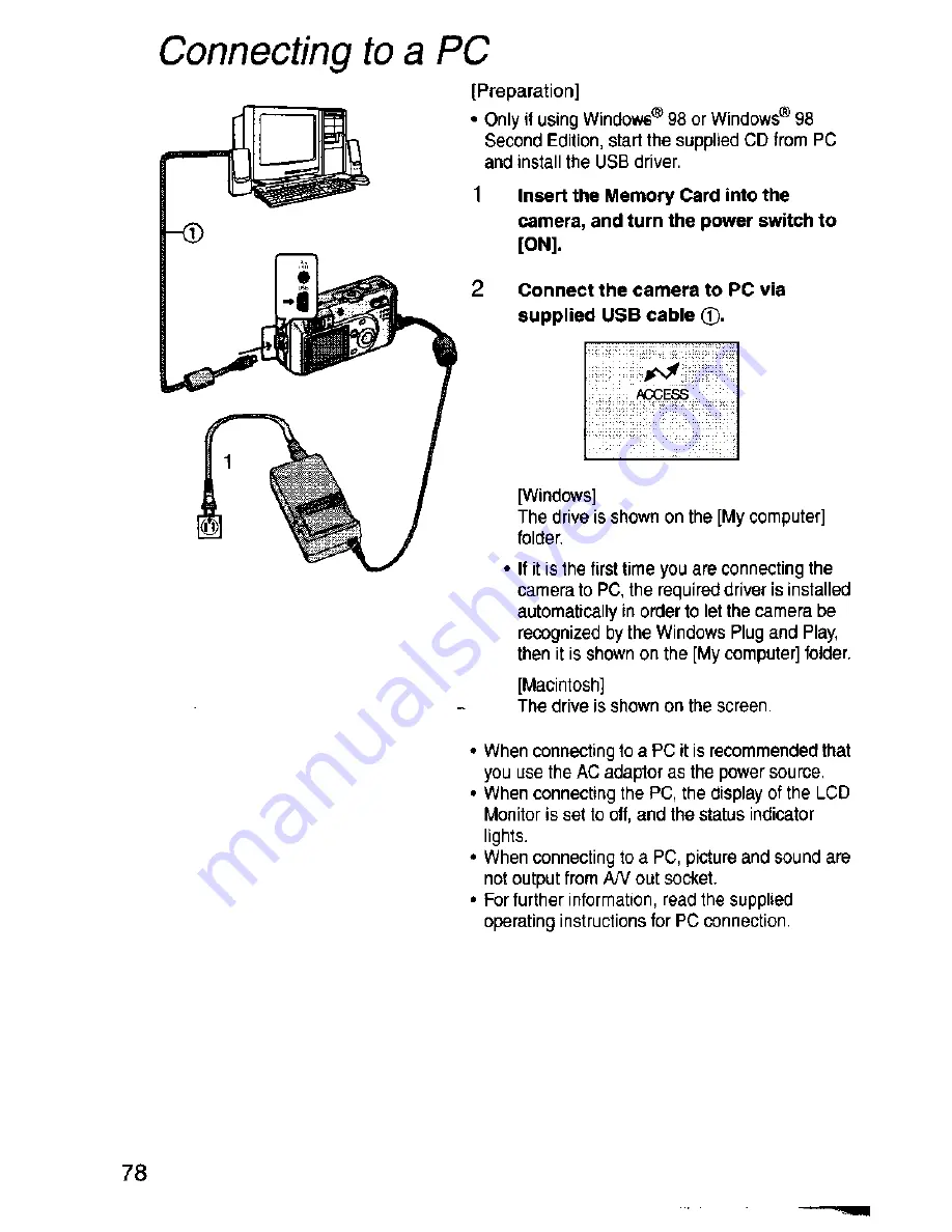 Panasonic Lumix DMC-F1A Operating Instructions Manual Download Page 78