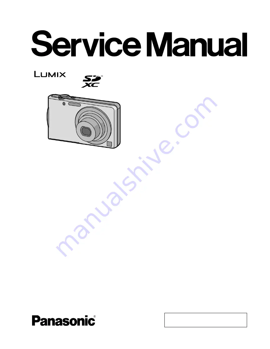 Panasonic Lumix DMC-FH2GA Service Manual Download Page 1