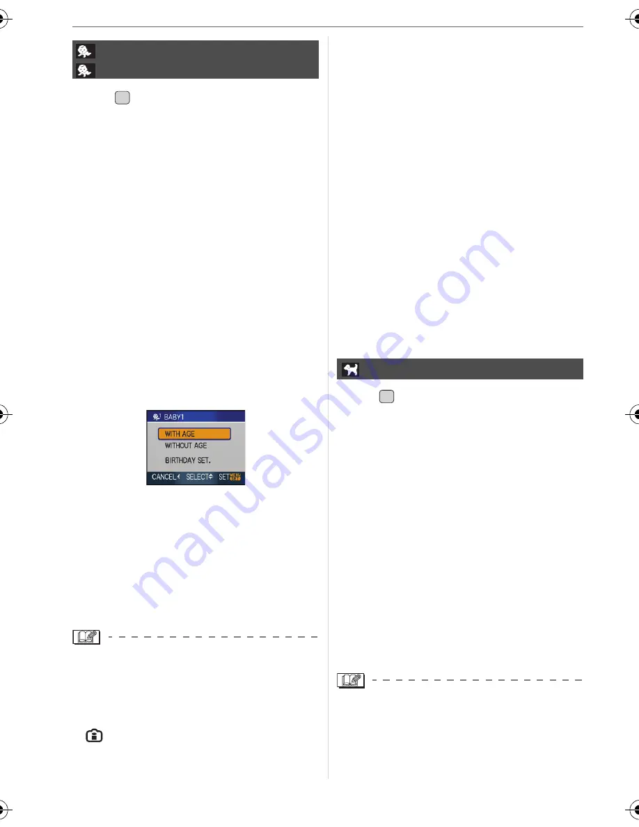 Panasonic Lumix DMC-FX100 Operating Instructions Manual Download Page 50