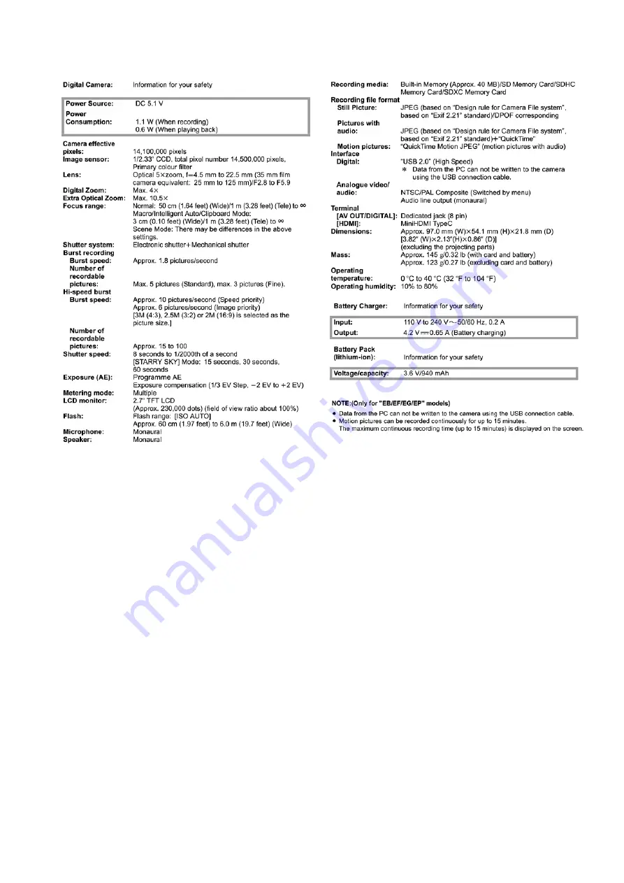 Panasonic LUMIX DMC-FX66EB Service Manual Download Page 13