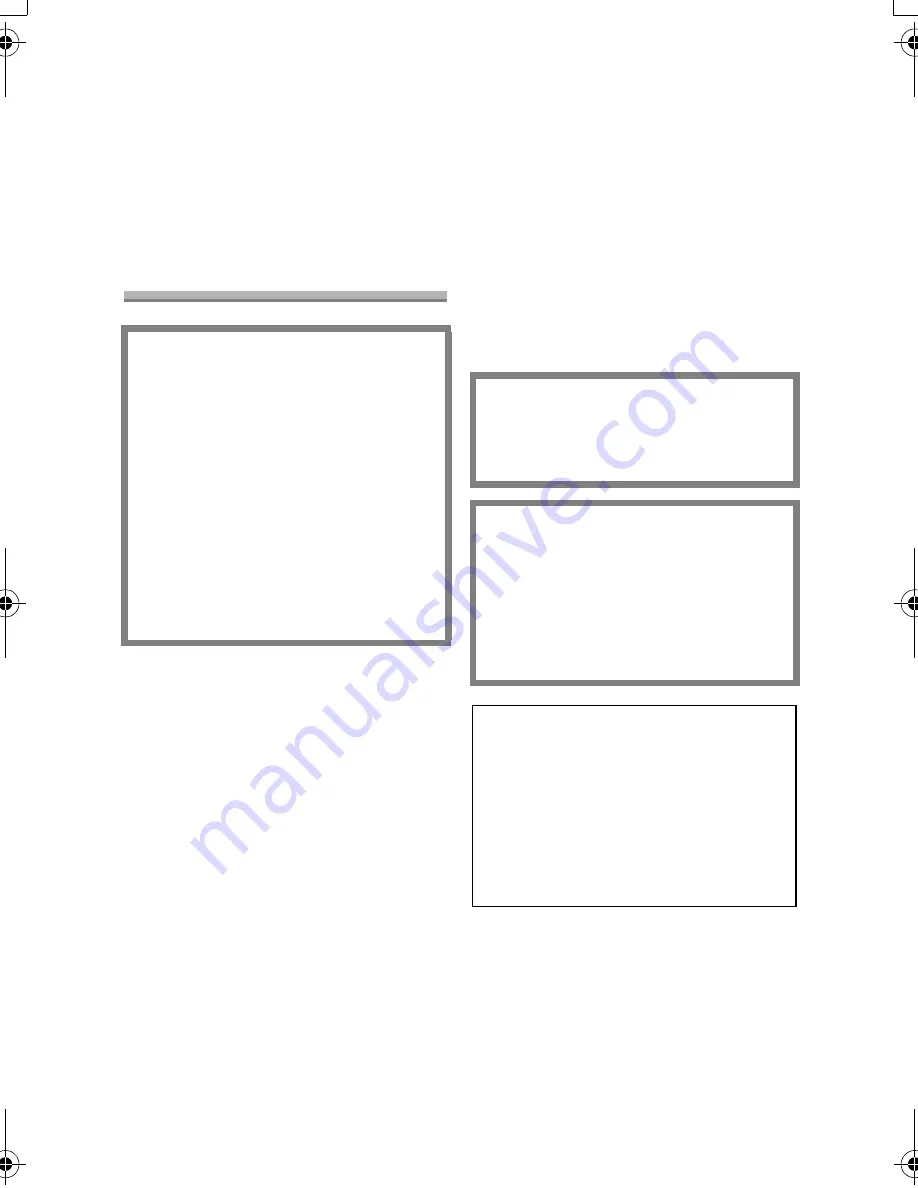 Panasonic LUMIX DMC-FZ10EB Operating Instructions Manual Download Page 2