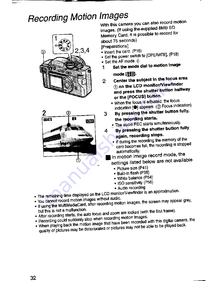 Panasonic Lumix DMC-FZ1A Operating Instructions Manual Download Page 31