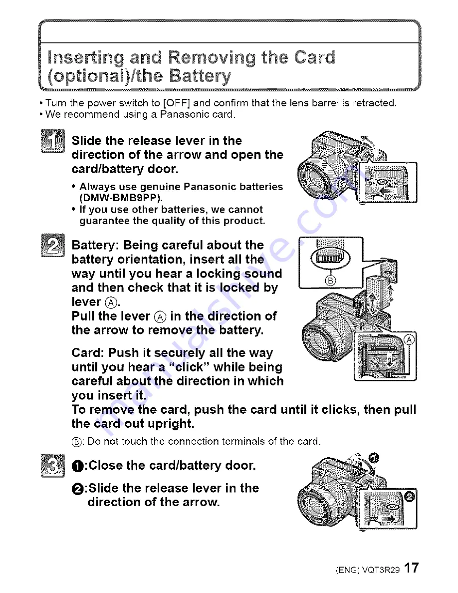 Panasonic Lumix DMC-FZ47 Basic Owner'S Manual Download Page 17