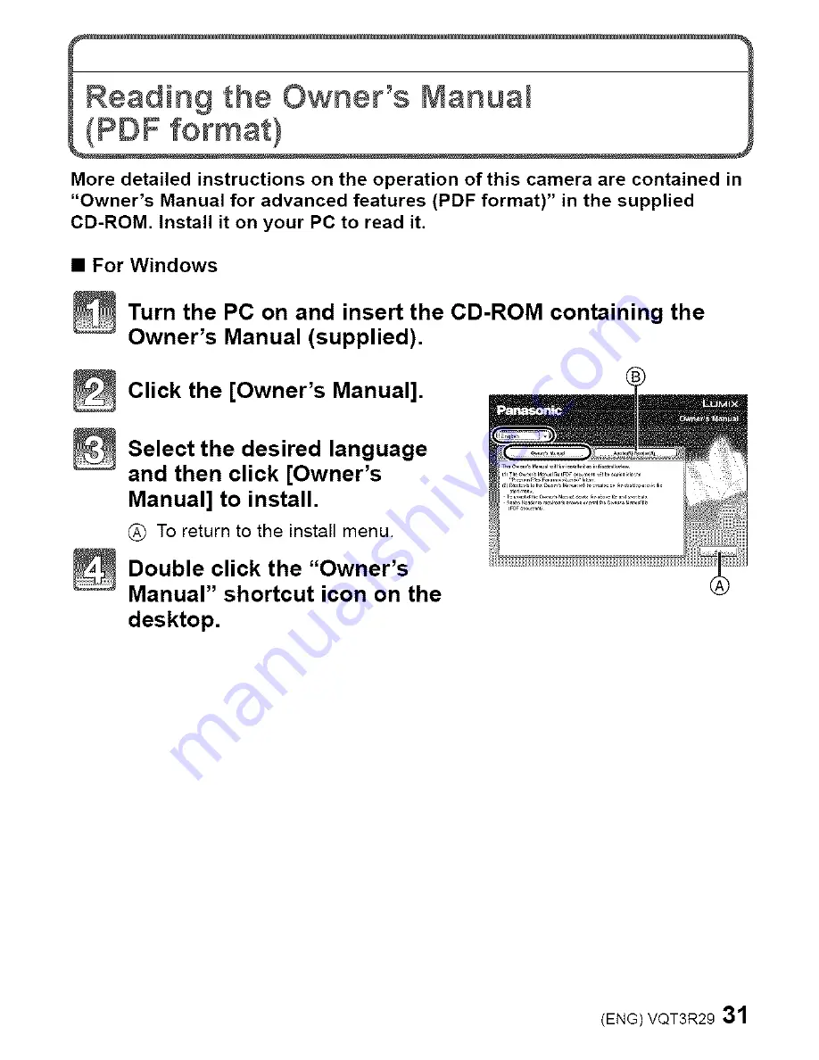 Panasonic Lumix DMC-FZ47 Basic Owner'S Manual Download Page 31